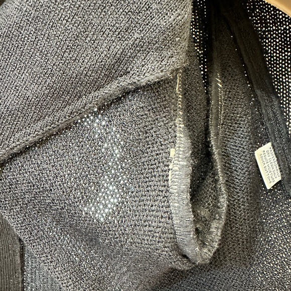 ST. John Evening Black Santana Knit button down fitted sweater cardigan blazer - Picture 4 of 11